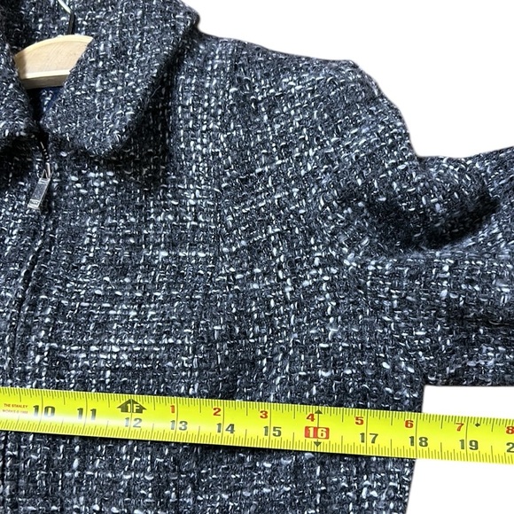 jacket,wool blend,zip, fitted,tweed, preppy clueless,academia,career,great cond - Picture 12 of 15